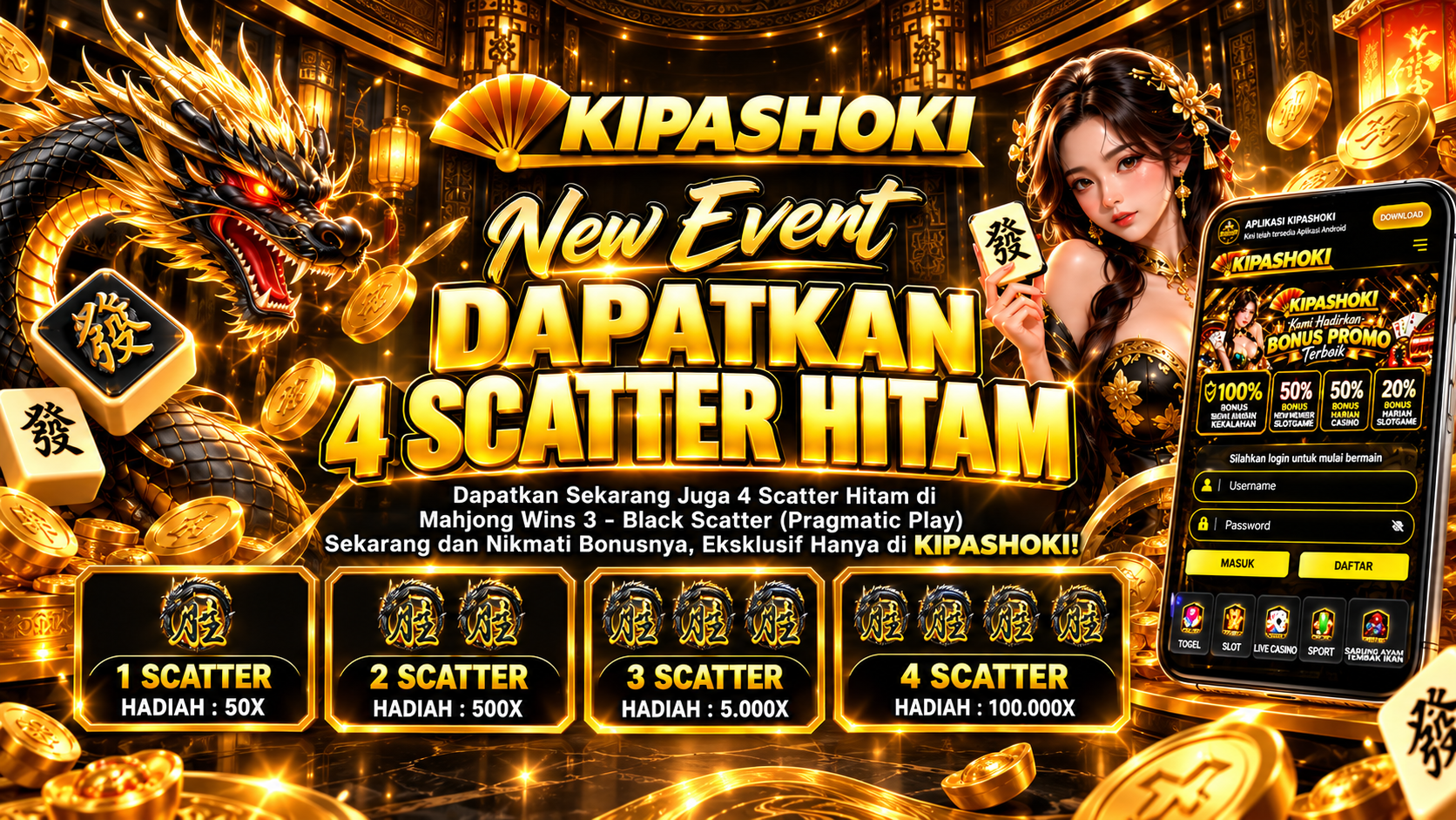 SCATTER HITAM
